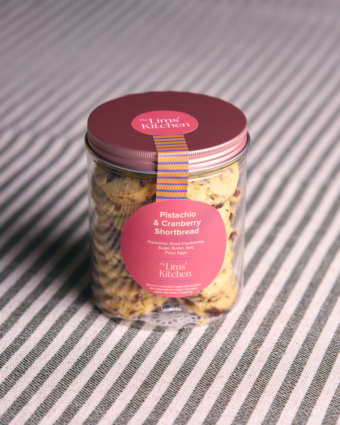 Pistachio & Cranberry Shortbread