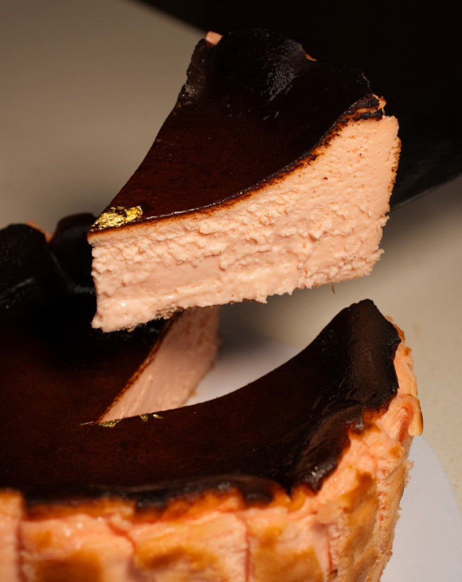 Strawberry Burnt Cheesecake